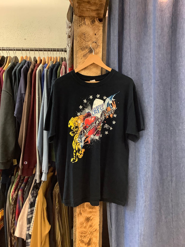 Vintage “Damn Good Beer” Black Graphic T-Shirt - XL