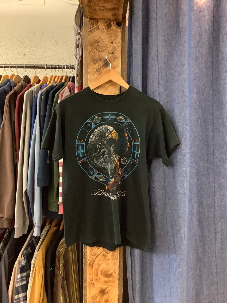 Vintage Deadwood Black Graphic T-Shirt - M
