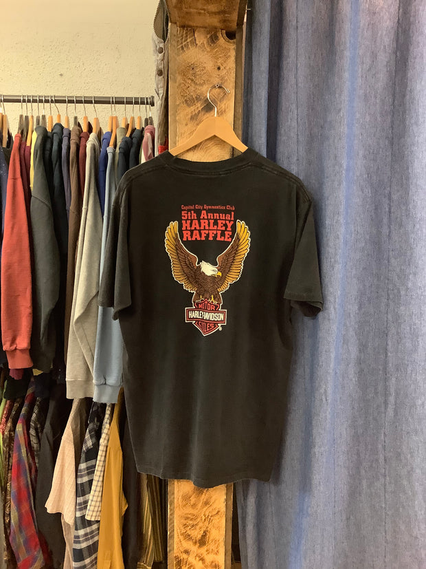 Vintage Harley Davidson Black T-Shirt - XL