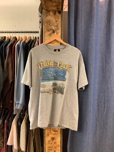 Vintage Harley Davidson “Cruisin’ The Coast” Grey T-Shirt - XL