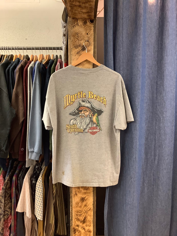 Vintage Harley Davidson “Cruisin’ The Coast” Grey T-Shirt - XL
