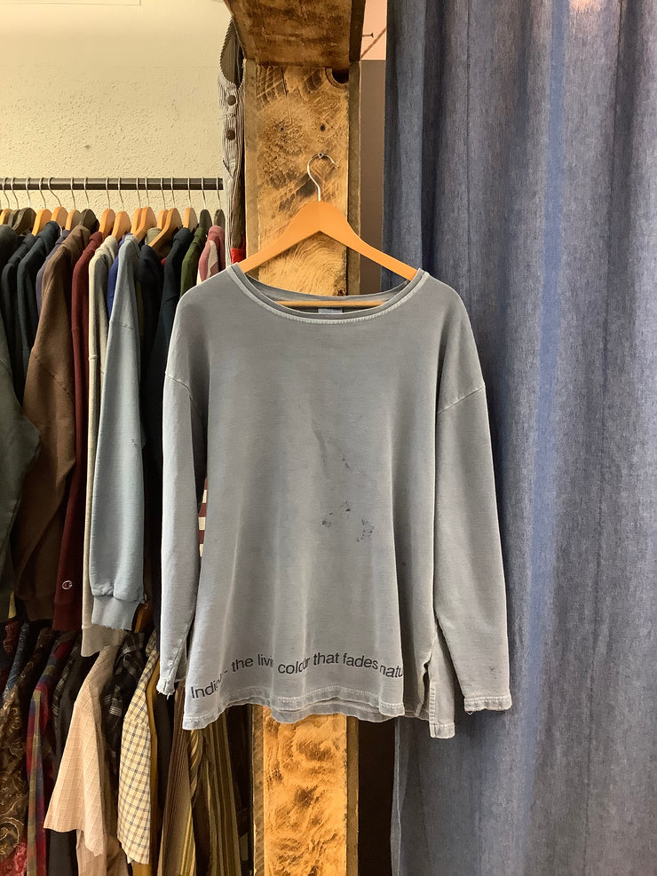 Vintage Indigo Blank Crewneck - M