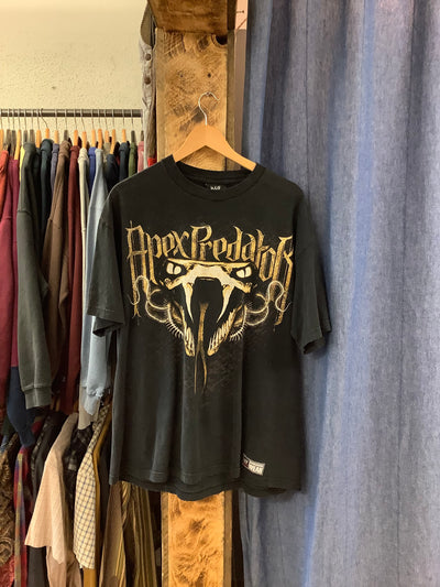 Vintage WWE Apex Predator Black T-Shirt - XL