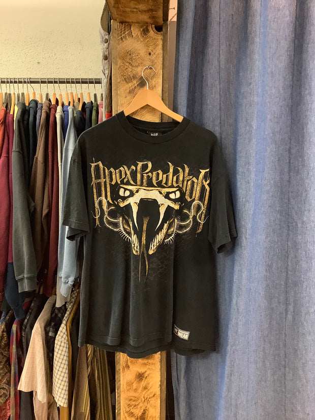 Vintage WWE Apex Predator Black T-Shirt - XL