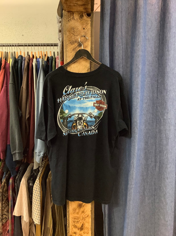 Vintage Harley Davidson “Canada Eh?” Black T-Shirt - XXL