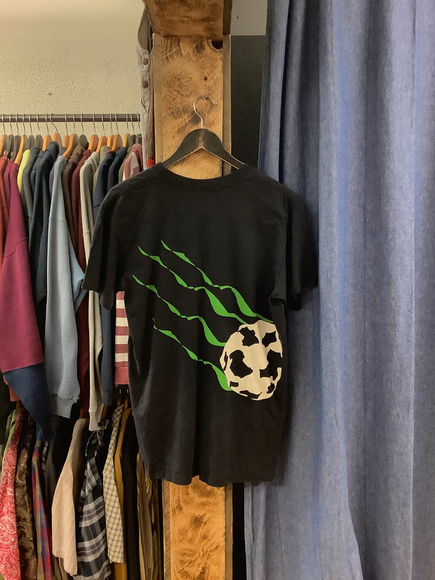Vintage Nike Soccer Black T-Shirt - L