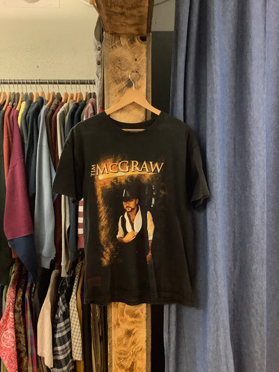 Vintage 2007 Tim McGraw Black T-Shirt - L