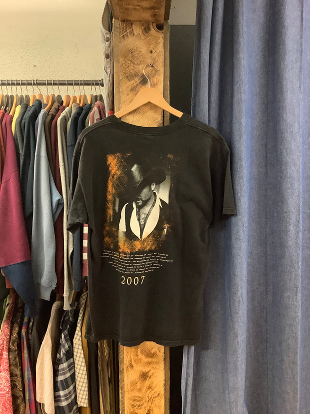 Vintage 2007 Tim McGraw Black T-Shirt - L