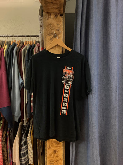Vintage Sturgis 76th Anniversary Black T-Shirt - XL