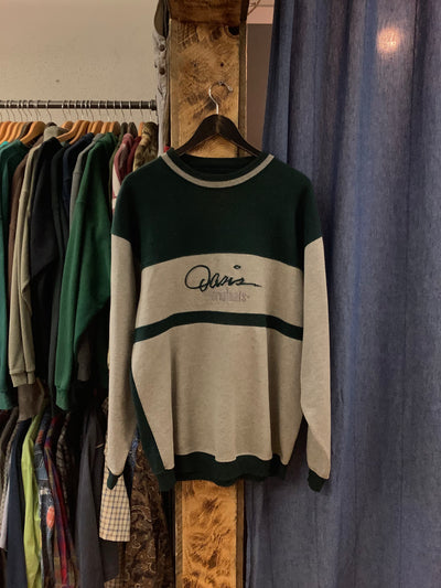 Vintage Oasis Originals Green/Grey Crewneck - L