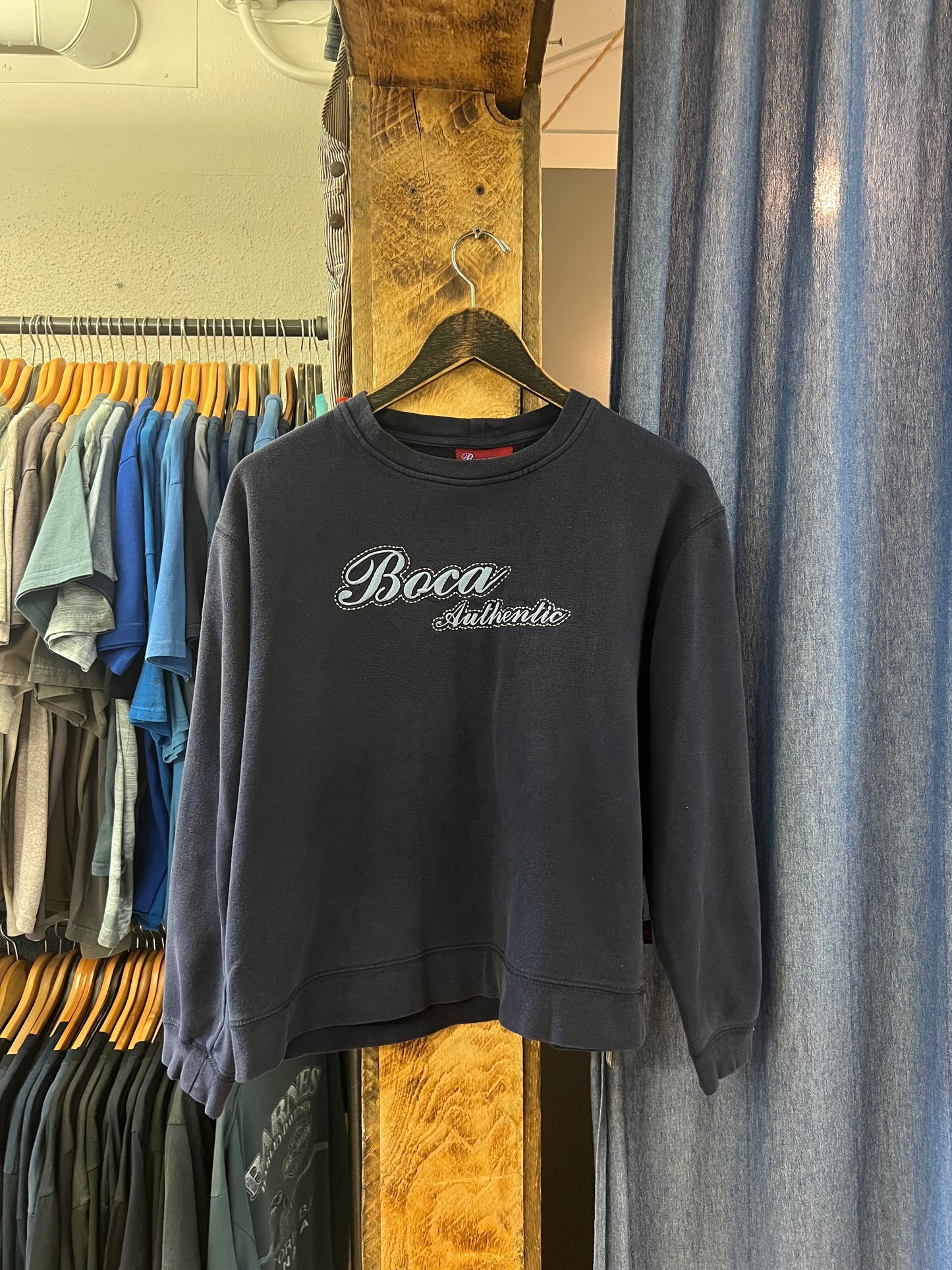 Vintage Boca authentic navy crewneck - s