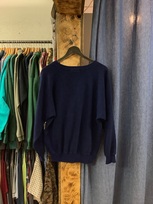 Vintage Steeple Chase Navy Blank Crewneck - L