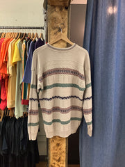 Vintage TT & CO Cream Knit Sweater - M