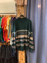 Vintage Northwest Territory Green Button Up Sweater - L