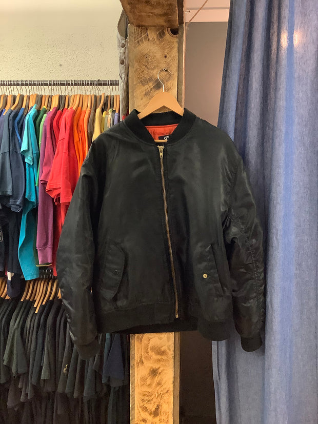 Vintage Roughshod Black Bomber Jacket - L