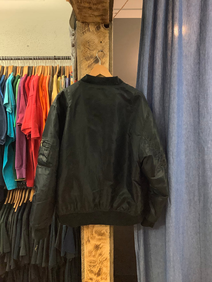 Vintage Roughshod Black Bomber Jacket - L