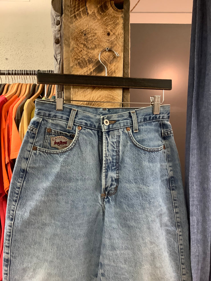 Vintage Manager Light Blue Denim Pants - 28