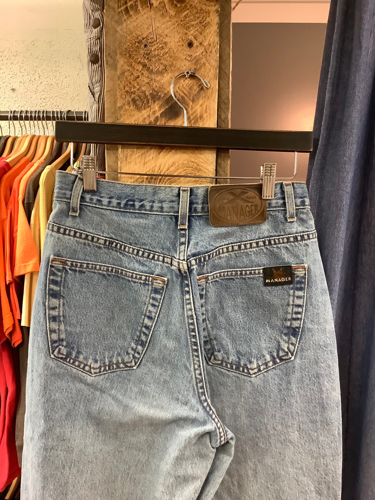 Vintage Manager Light Blue Denim Pants - 28