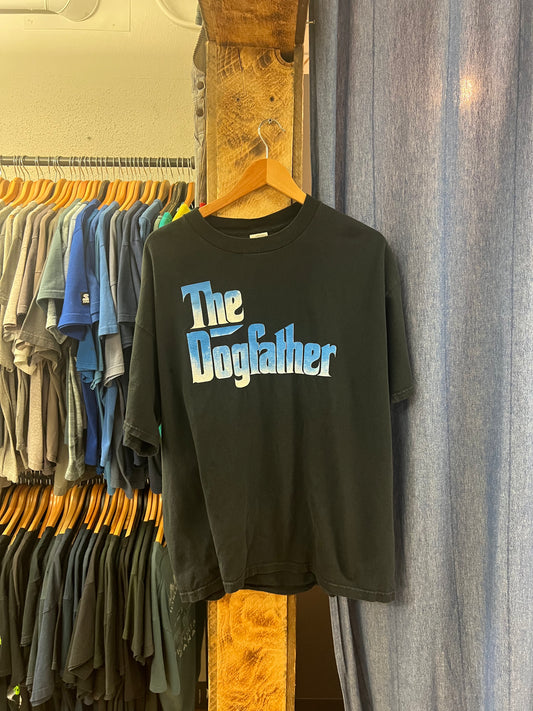 Vintage the dogfather black graphic T-shirt - XL