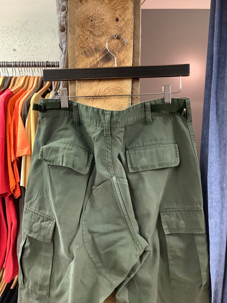 Vintage Olive Cargo Pants - 31