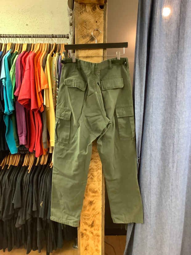 Vintage Olive Cargo Pants - 31