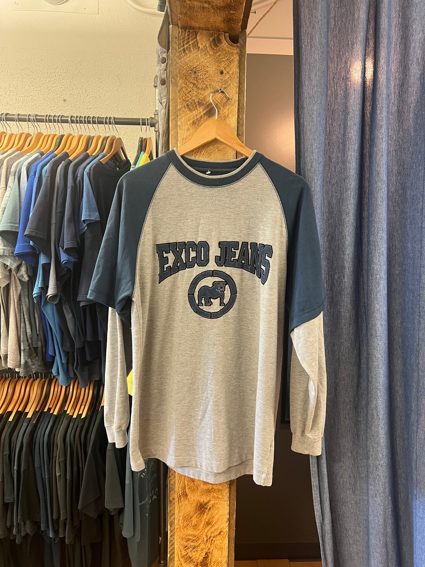 Vintage exco jeans grey and navy Longsleeve - m