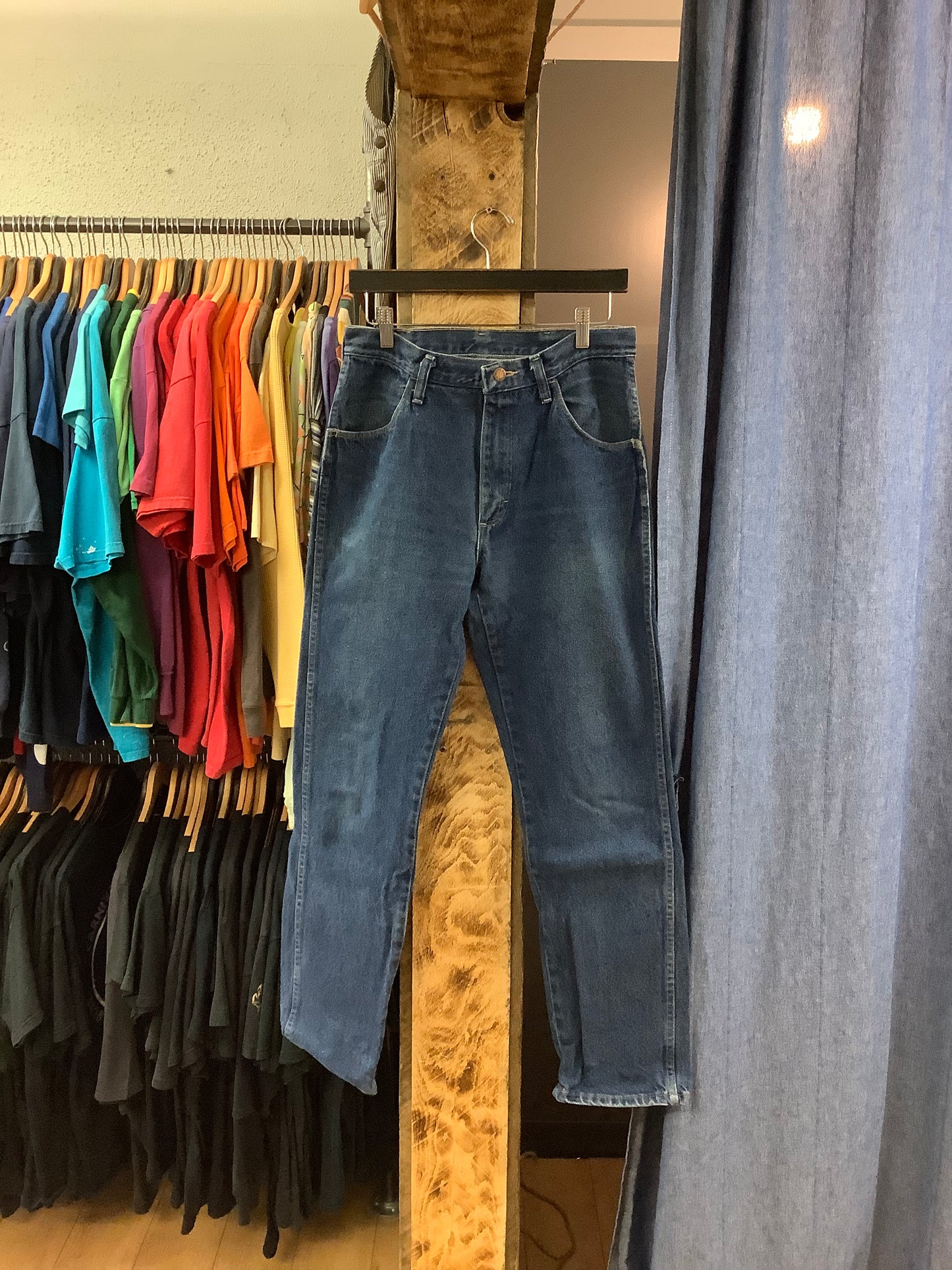 Vintage Rustler Blue Denim Pants - 32x32