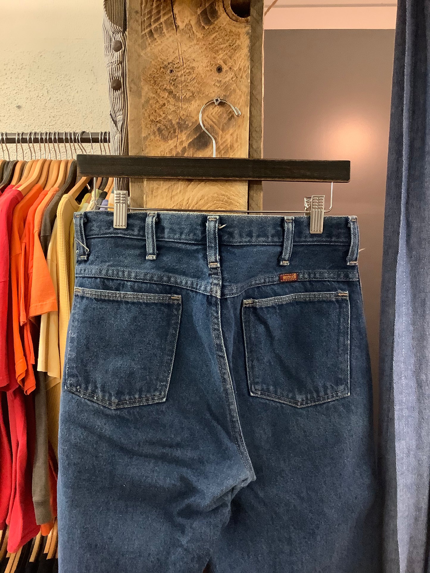 Vintage Rustler Blue Denim Pants - 32x32