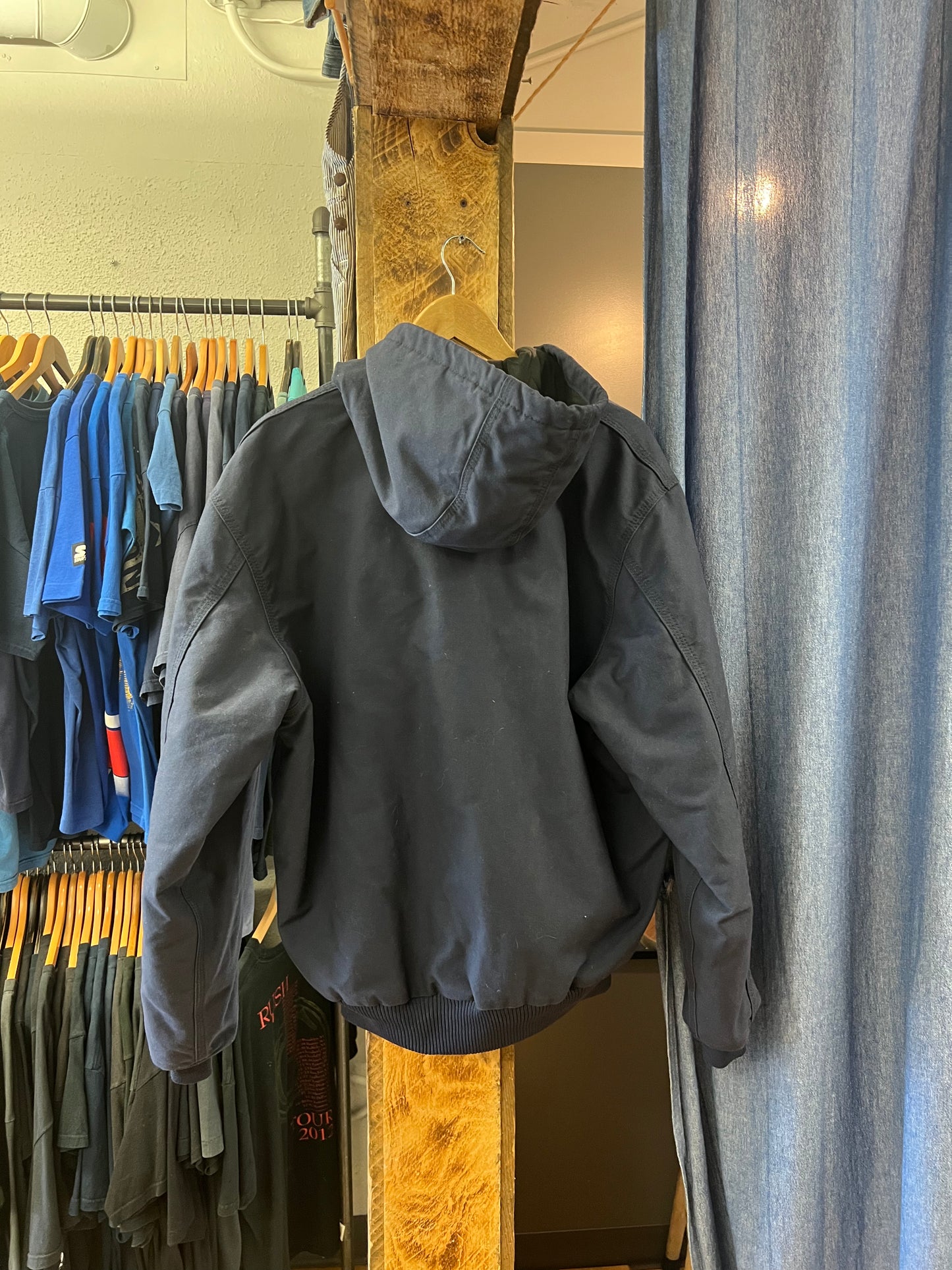 Vintage Carhartt workwear navy hoodie - L