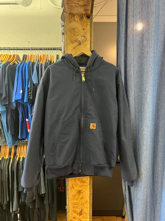 Vintage Carhartt workwear navy hoodie - L