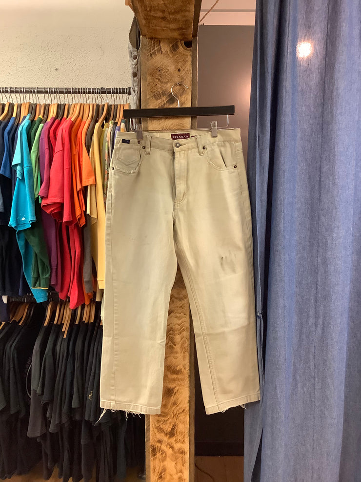 Vintage Nevada Tan Denim Pants - 32