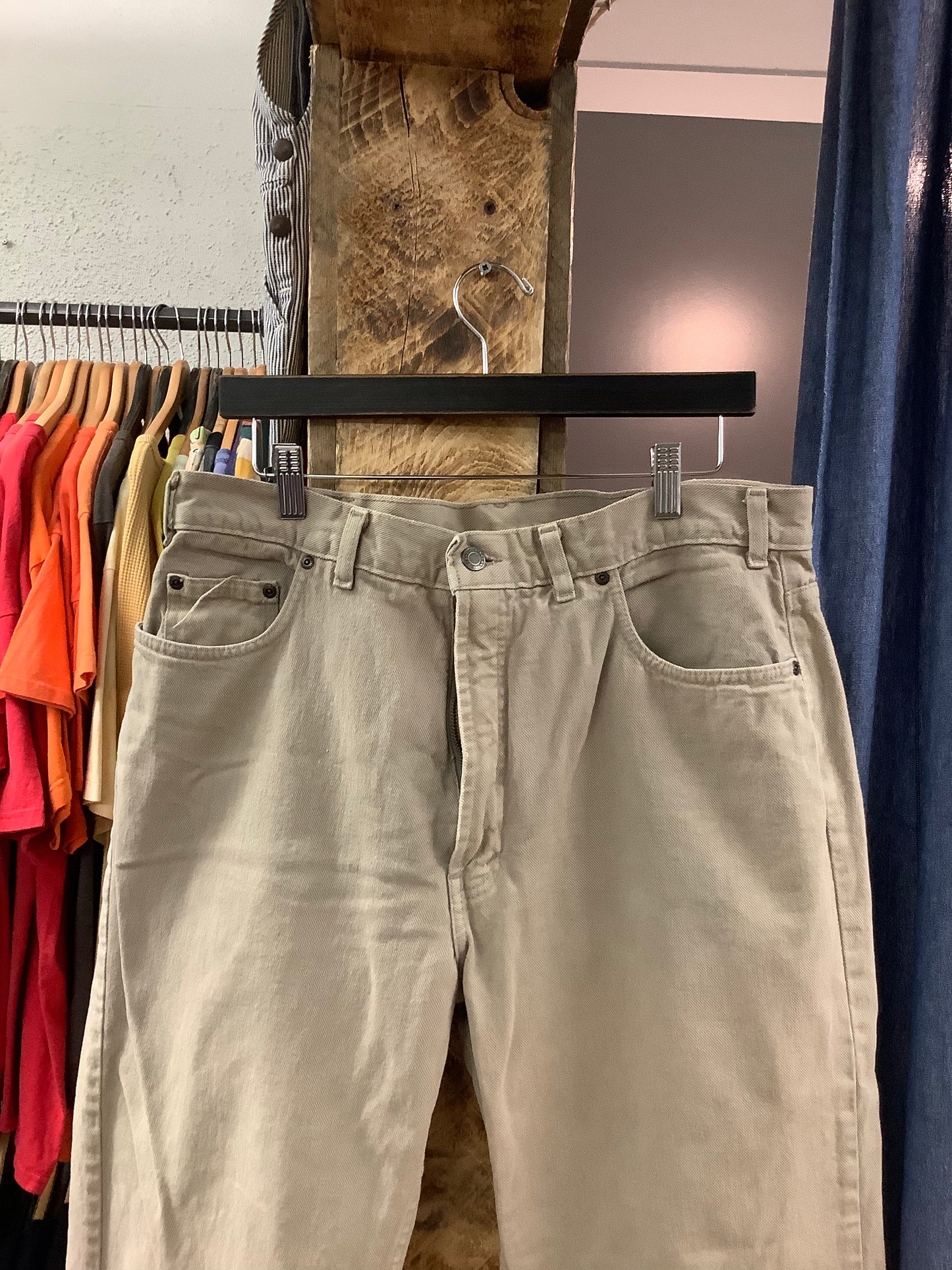 Vintage Kirkland Khaki Denim Pants - 36x30