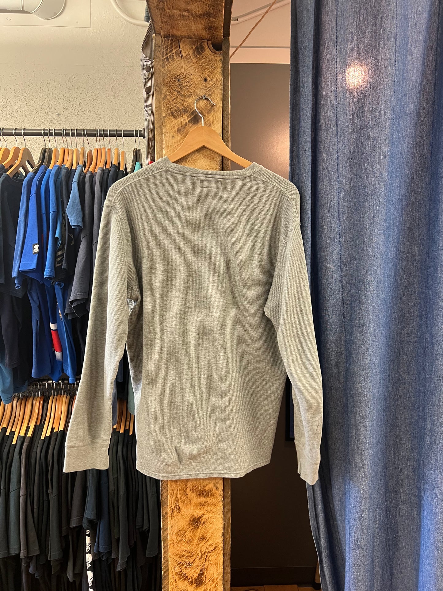 Vintage polo Ralph Lauren waffle knit grey Longsleeve - L