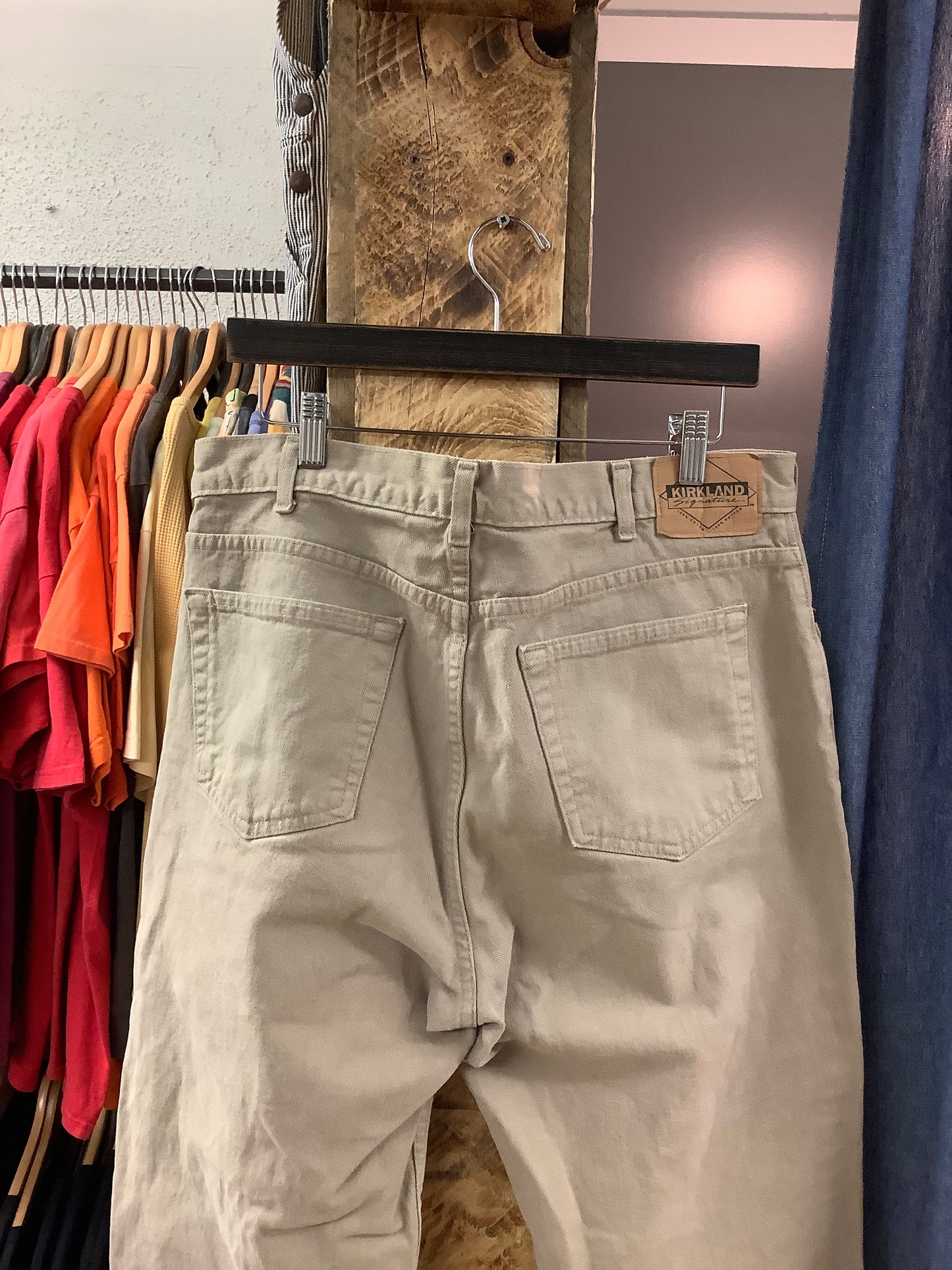 Vintage Kirkland Khaki Denim Pants - 36x30