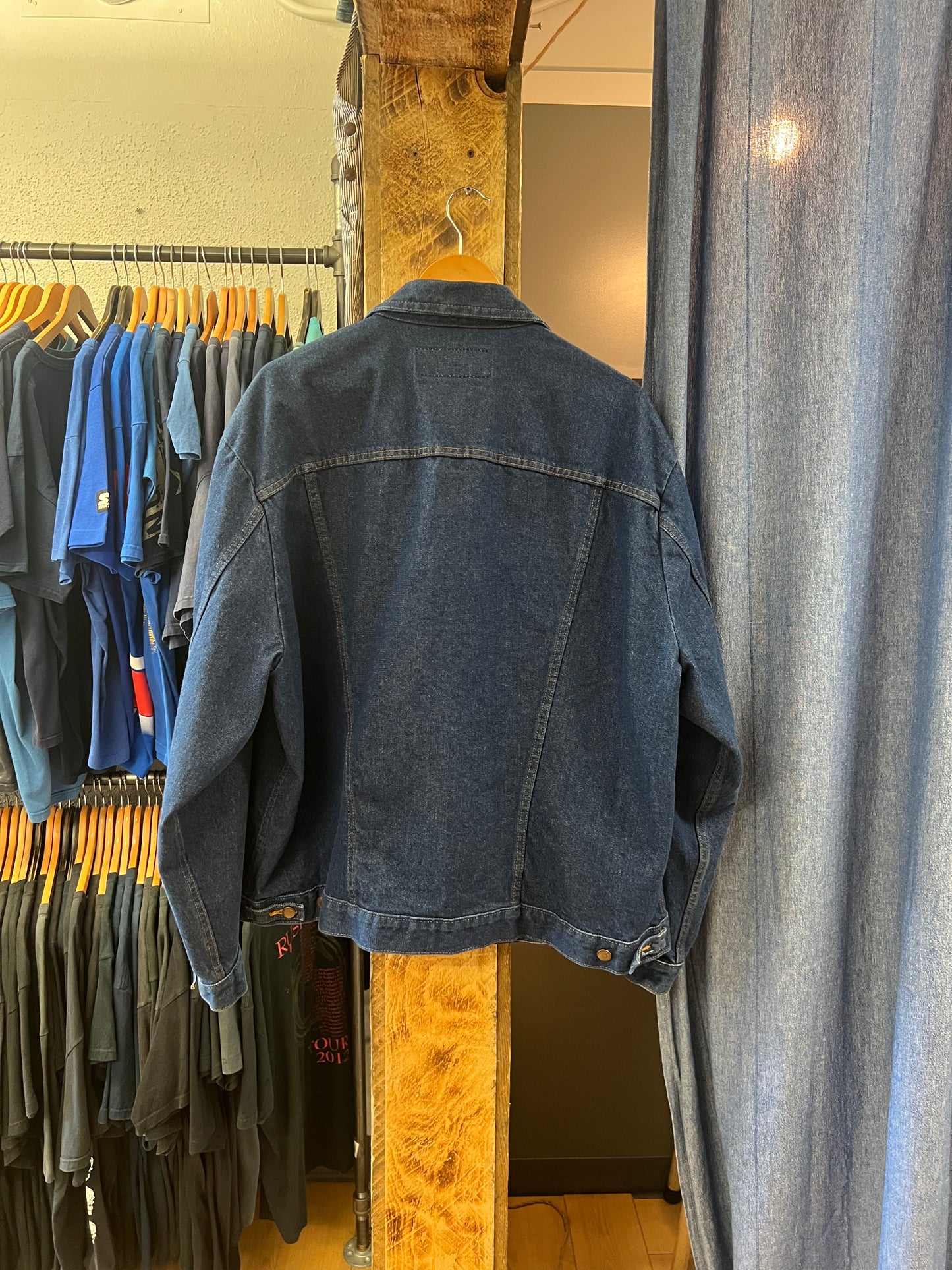 Vintage wrangler dark blue denim jacket - XXL