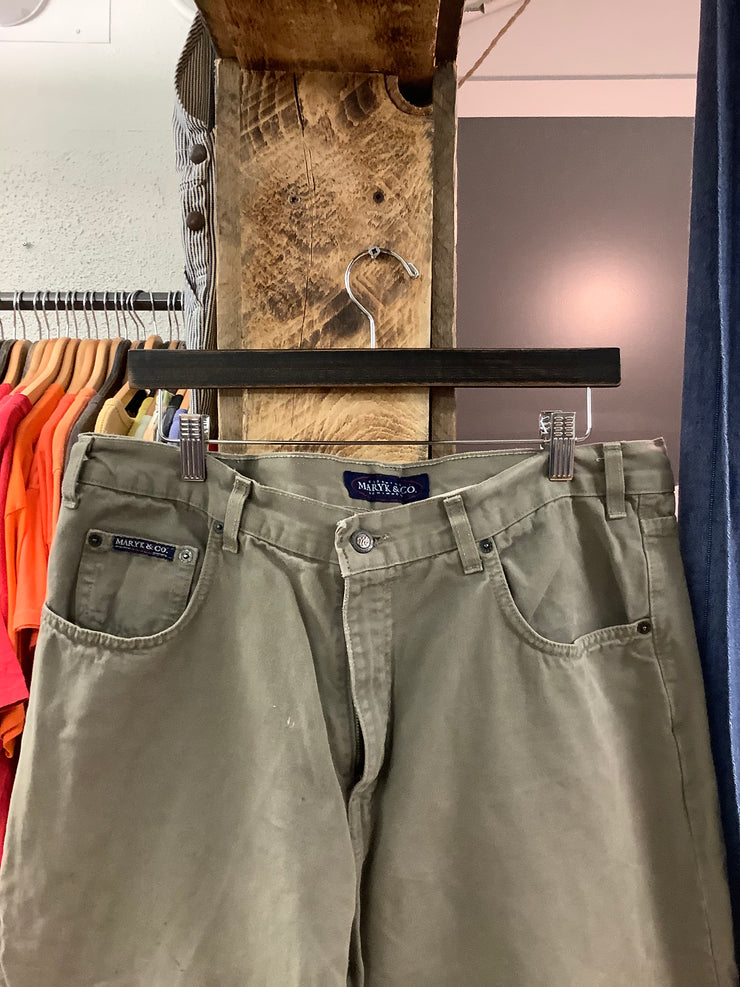 Vintage Maryk & Co Olive Pants - 38x34