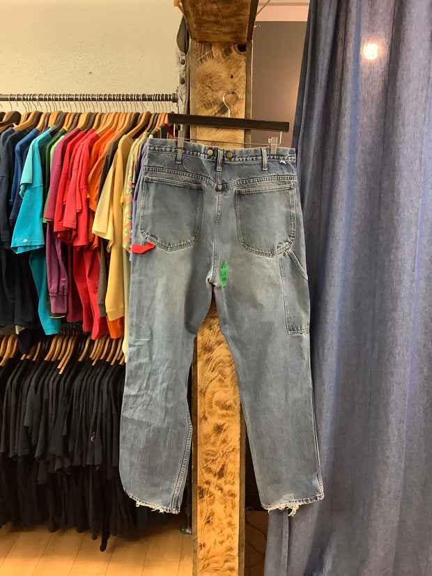 Vintage Big B Blue Denim Pants - 38x34