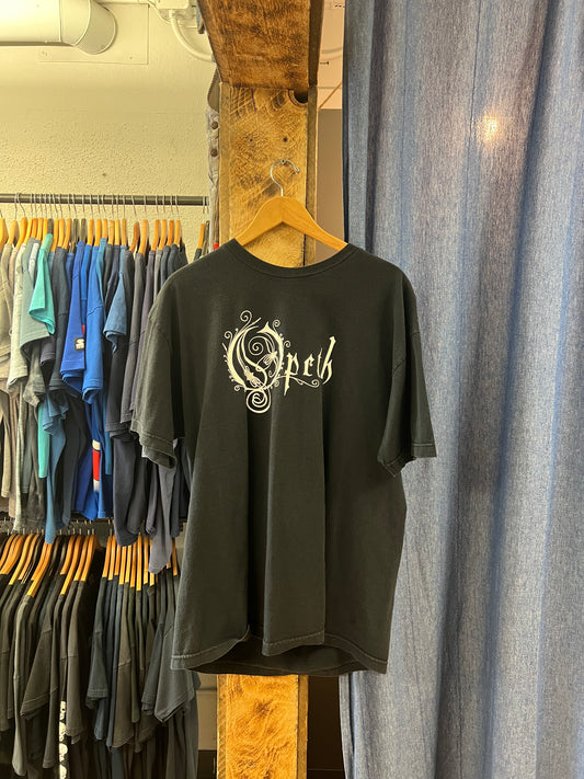 Vintage 2003 opeth black graphic T-shirt - XL