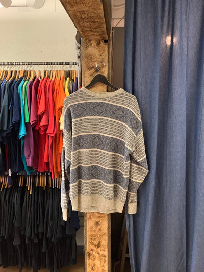 Vintage Tosani striped Knit Sweater - L