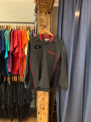 Vintage Red Kap Dark Grey Button Up Shirt - L