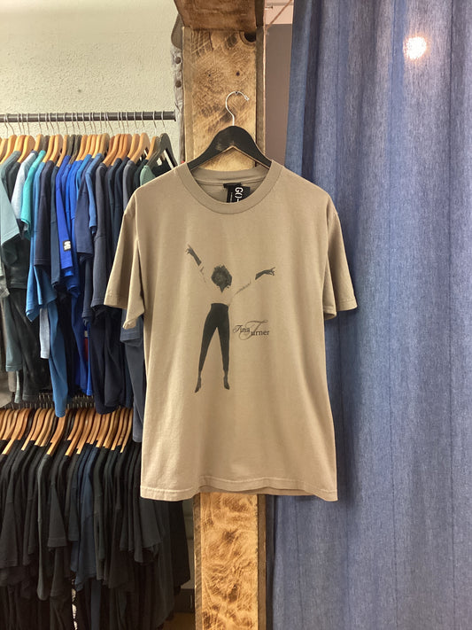 Vintage 2003 Tina Turner Graphic Tan T-Shirt - L