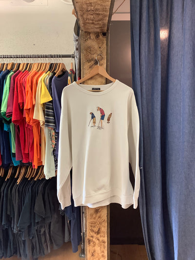 Vintage Golf White Crewneck - L