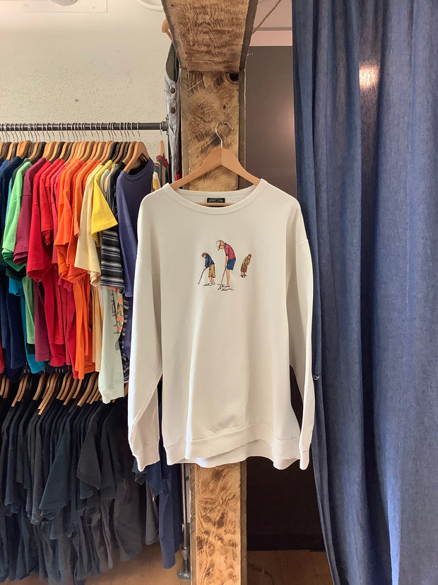 Vintage Golf White Crewneck - L