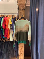 Vintage Green Golf Knit Sweater - L