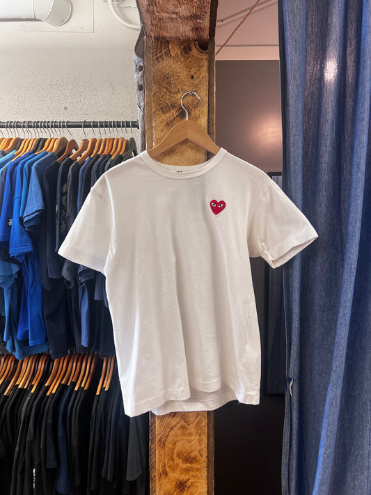 Comme des garçons play white T-shirt - L
