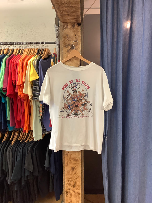 Vintage Puma Mt.sac relays white t-shirt - XL