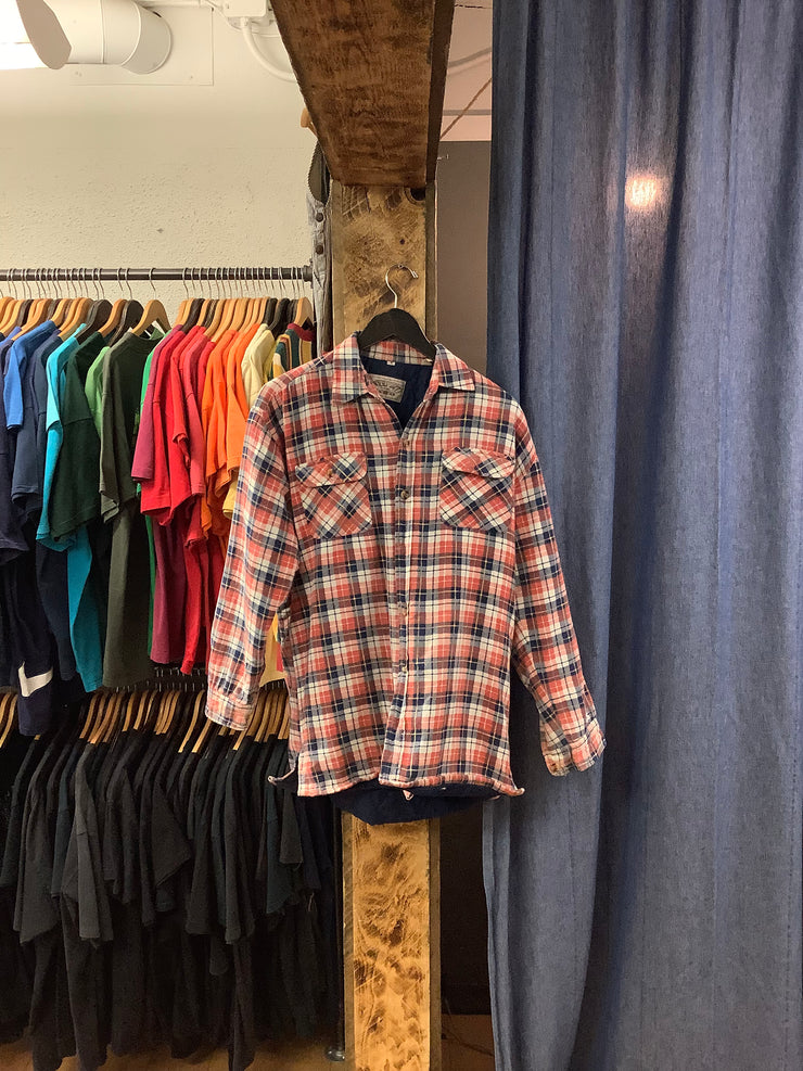 Vintage Respect Plaid Button Up Jacket - S