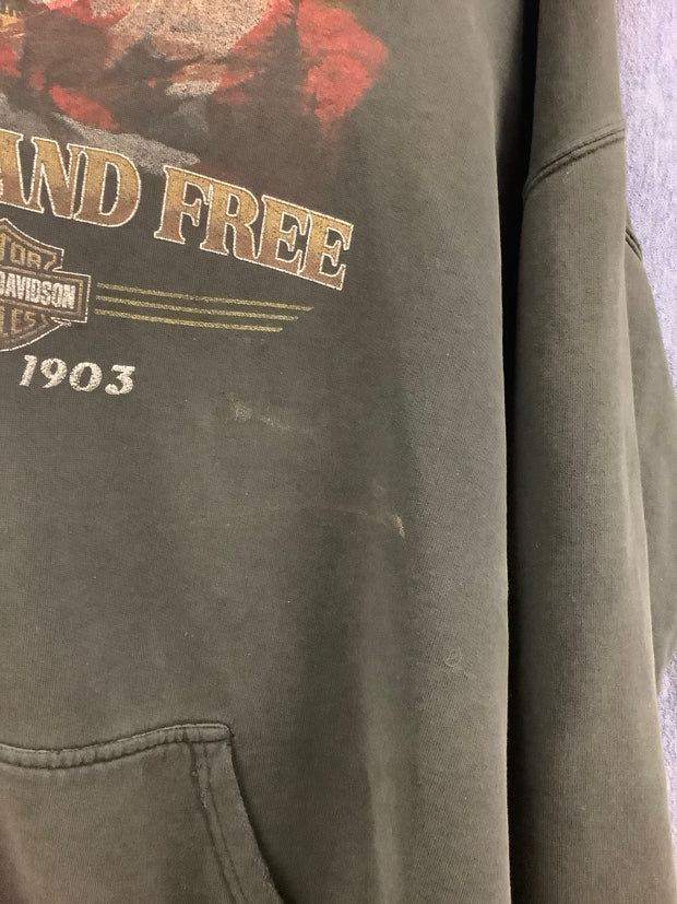 Vintage Harley Davidson black hoodie - XXL
