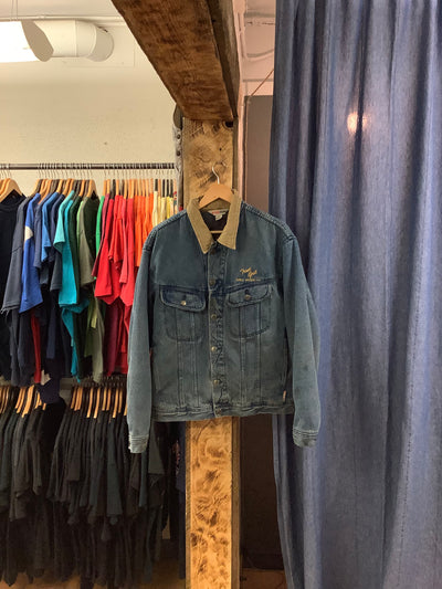 Vintage work kong blue denim jacket - L
