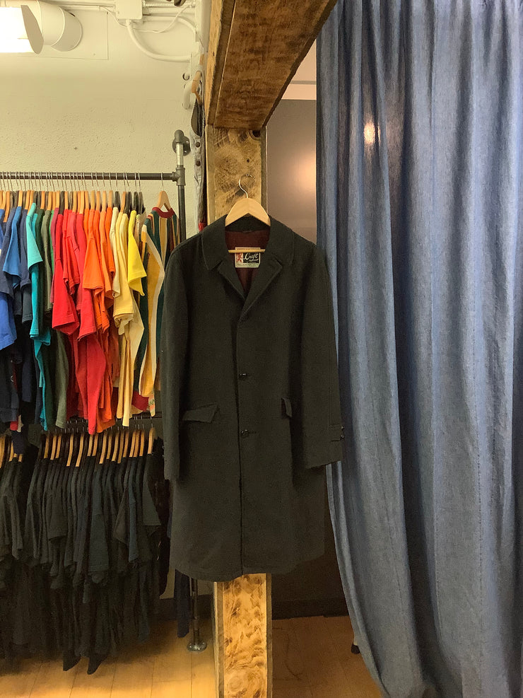 Vintage Craft Dark Grey Trench Coat - XL